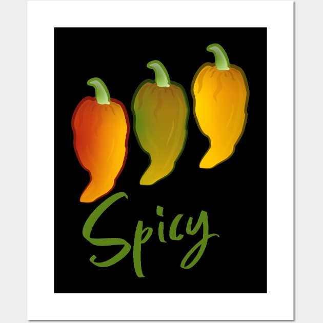 Ghost Pepper Spicy Wall Art by PCB1981